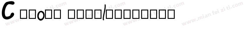 C LPopt Regular字体转换